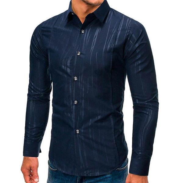 

klv shirts fashion men's casual slim long sleeve dress shirt blouse camisa moda masculina vetement homme streetwear 0424, White;black