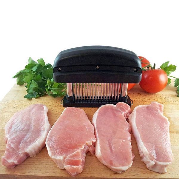 

professional 48pcs needles stainless steel meat tenderizer kitchen cooking tools tender meat hammer
