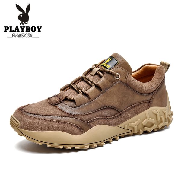 

playboy new footwear fashion men's casual shoes spring & autumn male shoes men pu leather men flats zapatillas pl615127, Black