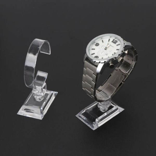 

1pc clear acrylic bracelet watch display holder stand rack retail shop showcase, Black;white
