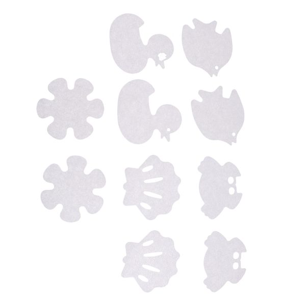 

4 styles bath tub non-slip appliques decals treads anti skid shower stickers