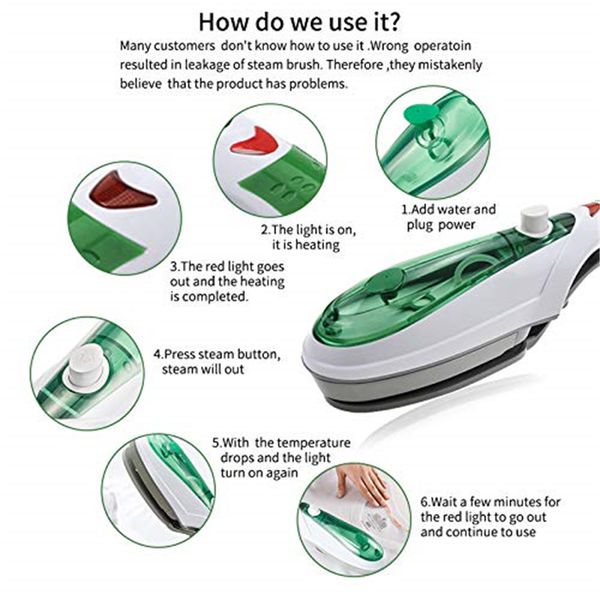 

home travel portable steam iron clothing organizer hand-held steam engine multi-function fast heating powerful iron brush
