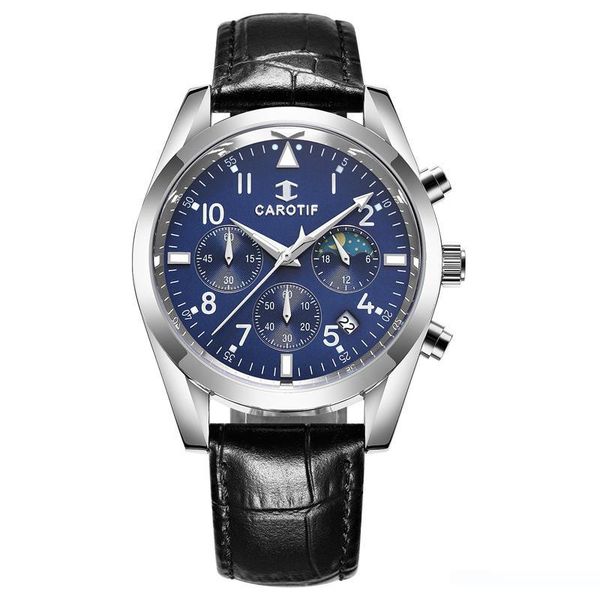 

2019 new charlottef men's watch men's watch student quartz waterproof simple fashion, Slivery;brown