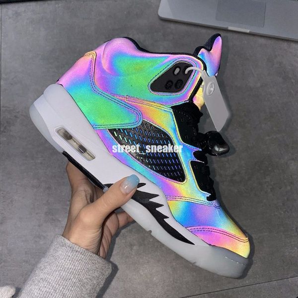 

wholesale 2020 new oil grey 5s 3m reflective v men women basketball shoes outdoor trainers qinmin123 size 5.5-11, White;red