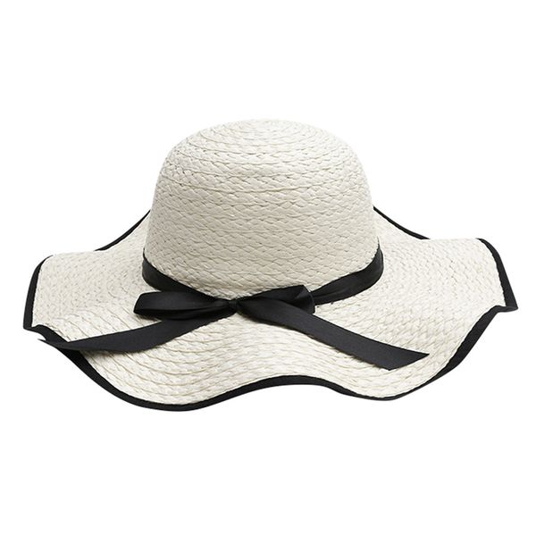 

2019 new ladies summer hats with brim new brand straw hats for women beach sun floppy sunhat chapeau femme chapeu de praia, Blue;gray