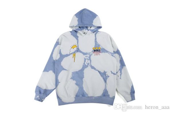 

новые поступления мужчин и женщин способа конструктора тавра неравномерное окрашивание свободно облегающие hoodie hip hop толстовка тонкий п, Black