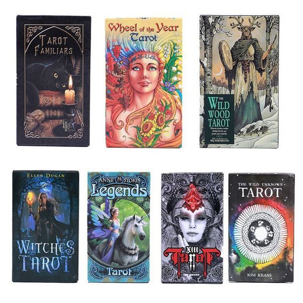 

78 cards english tarot cards deck playing card game board game with colorful box board cards family gift 18 styles