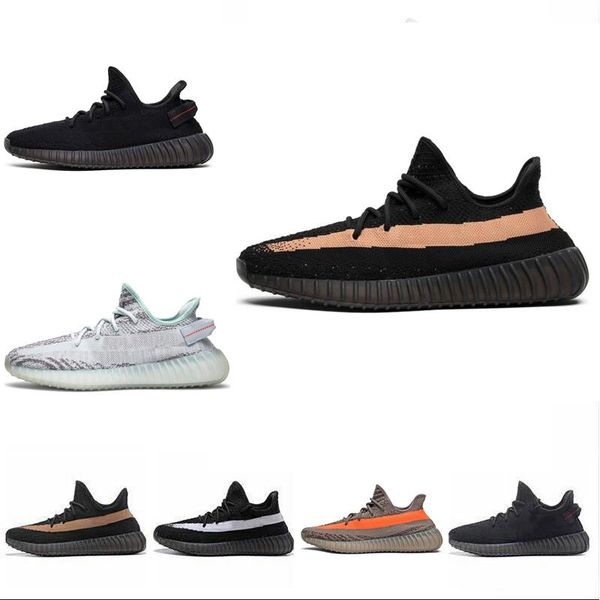 

2019 new v2 triple white zebra clay uv light kanye west sneakers trainers men women running shoes designer sneakers 36-46