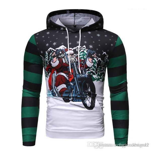 

sleeve pullover festival style homme clothing fashion casual apparel christmas style mens autumn designer hoddies 3d print long, Black
