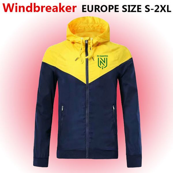 

фк нант ветровка молния куртка, фк нант с капюшоном футбол ветровка футбол куртка спортивная фк нант полный молнии пальто мужские куртки, Black;brown