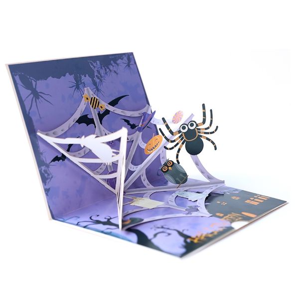 

3d halloween pumpkin skull card handmade greeting card creative diy greeting for children