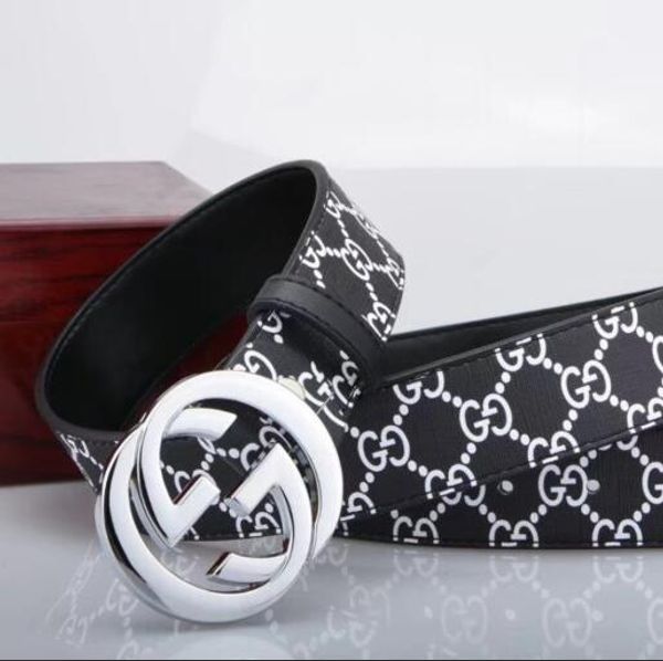 

leisure belt smooth buckle belts genuine leather belt men leather belt ing, Black;brown
