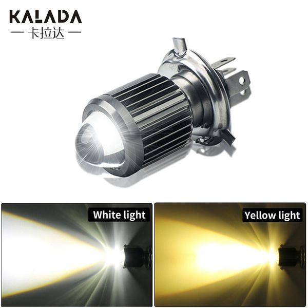 

super bright 9-80v hi/lo beam led light for ba20d h4 motorcycle headlight csp lens fog lamp scooter atv accessories high power