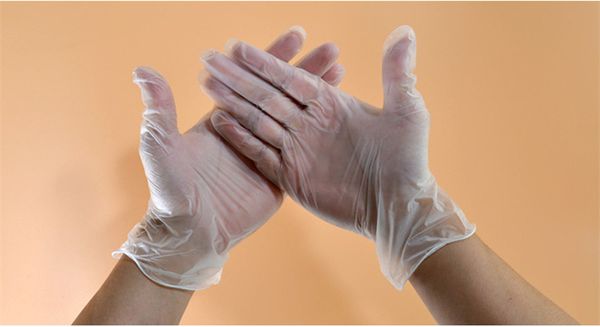 

100pcs disposable gloves multi-purpose pvc protection vinyl gloves transparent no powder for beauty salons pet food laboratory