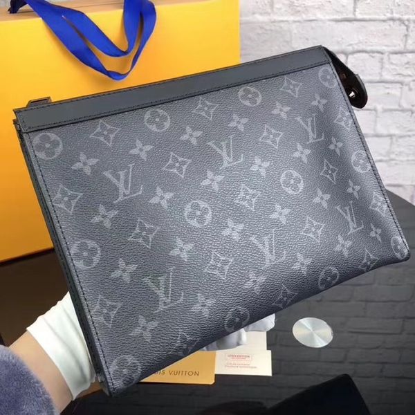 

Новое поступление бренд клатчи высокое качество Louis vuitton бизнес сумки натуральная кожа сумки для рук для мужчин