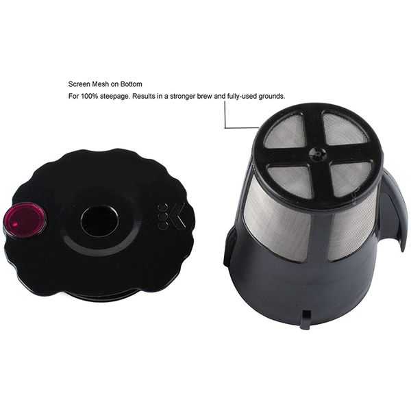

reusable coffee filter for keurig k-cup my 119367 2.0 updated model black small coffee filter for k200 k250 k300 k350 k400 k45