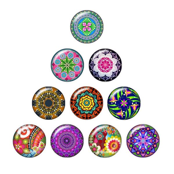 

selling fashion beauty pattern flowers 20pcs 16mm20mm25mm round p glass cabochon demo flat back making findings, Blue;slivery