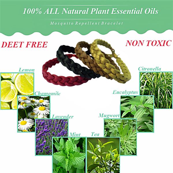 

anti mosquito insect repellent bracelet natural waterproof spiral wrist bands household merchandises