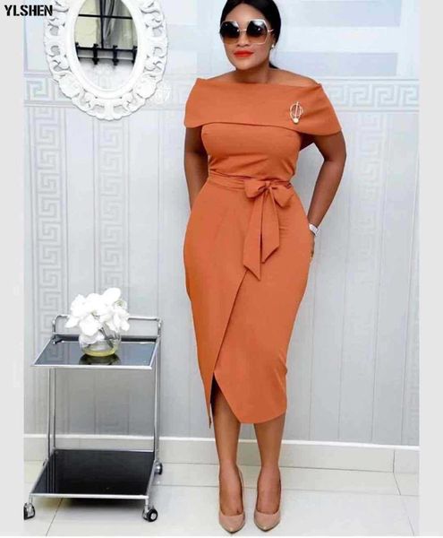 

2019 new arrival spring and autumn african dresses for women plus size off shoulder long africa dress african clothes -xxl, Red