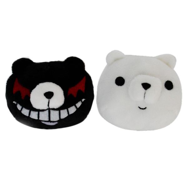 

danganronpa: enoshima junko black and white bear monokuma headdress hairpin headdress, Slivery;white