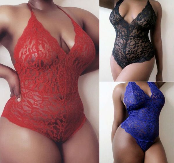 

Womens Sexy Plus size Lingerie Sleepwear Lace Mesh Underwear Babydoll Nightwear