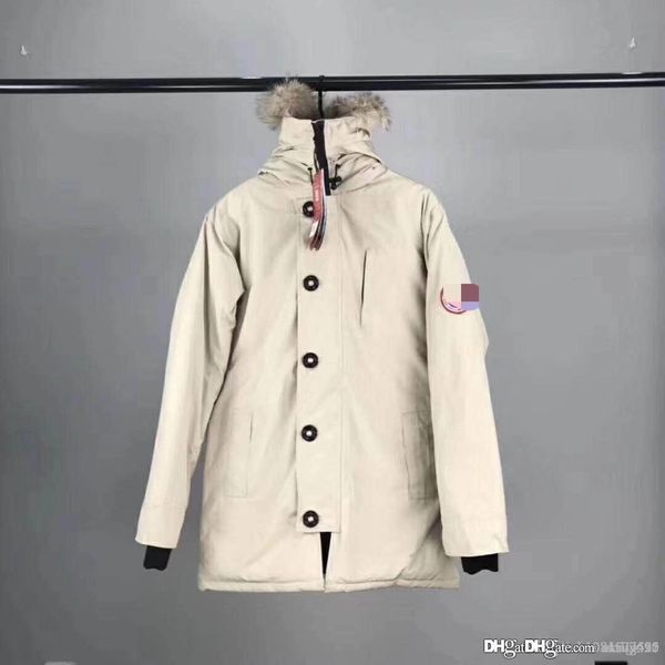 

2019 new men women canada down jacket down coats mens outdoor warm feather goose winter jacket outwear jackets parkas size xs-2xl, Black