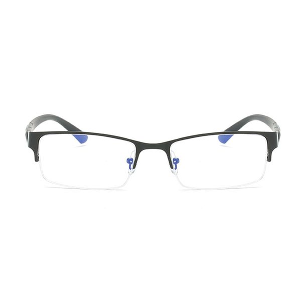 

square half metal frame nearsighted glasses myopia resin clear mirror -0.5 -1 -1.5 -2 reading glasses eyewear, Silver