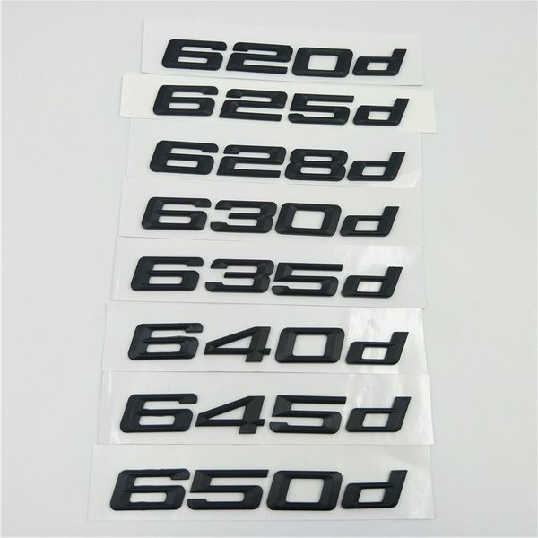 

for bmw 6 series e63 e64 f06 f12 f13 black 620d 625d 628d 630d 635d 640d 645d 650d rear trunk emblem logo nameplate sticker
