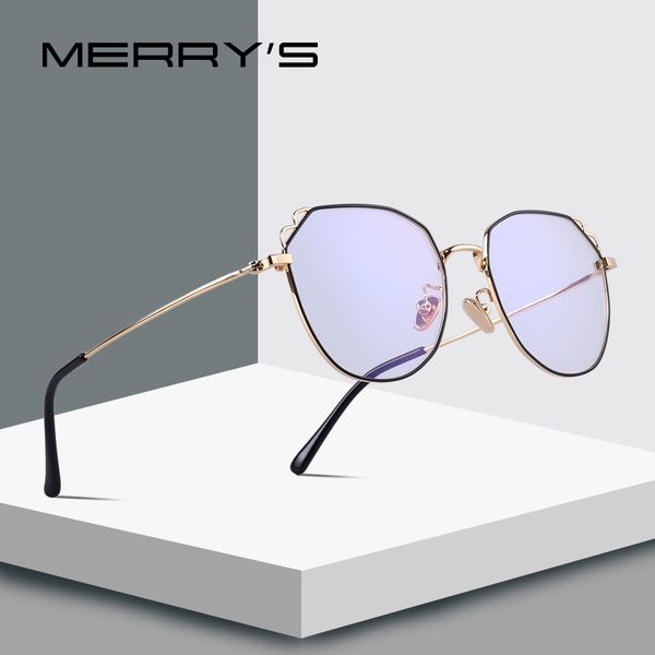

merrys design women fashion cat eye glasses retro blue light blocking optical frames eyeglasses s2096, White;black