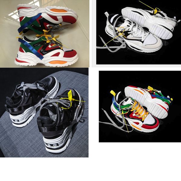 

2019 ins eling christmas spring brand new white color casual shoes ulzzang old grandpa, Black