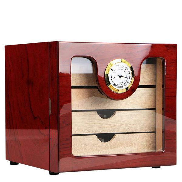 2019 Elegant Cohiba 4 Drawers High Glossy Finish Wooden Cigar