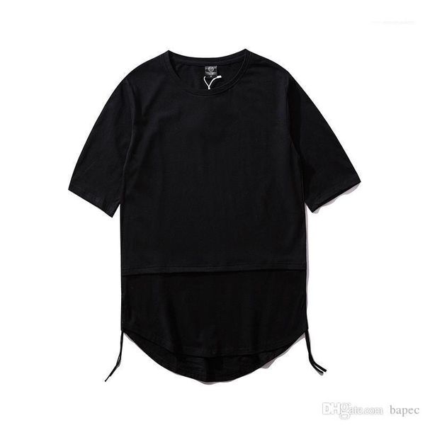 

tees casual loose mens tees summer pure color mens tshirt crew neck panelled short, White;black