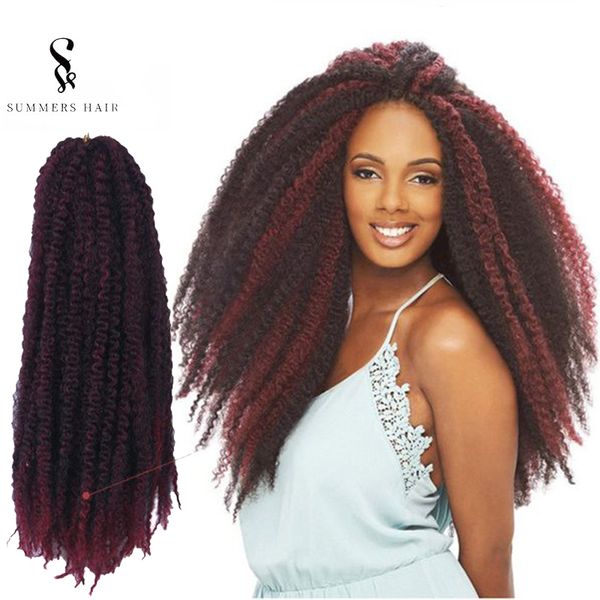 Havana Mambo 18inch 100g Afro Kinky Twist Crochet Braids Muliti