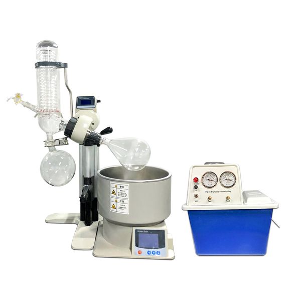 

zoibkd new 2l rotary evaporator lab evaporation apparatus distillation with circulating water vacuum pump