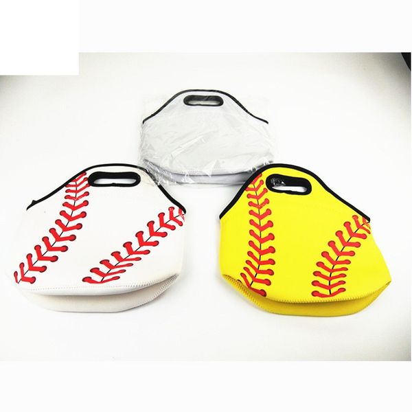 Frete grátis new arrival neoprene baseball lunch bag monogrammed sacos isolados refrigerador sacos de piquenique personalizado personalizado W8894