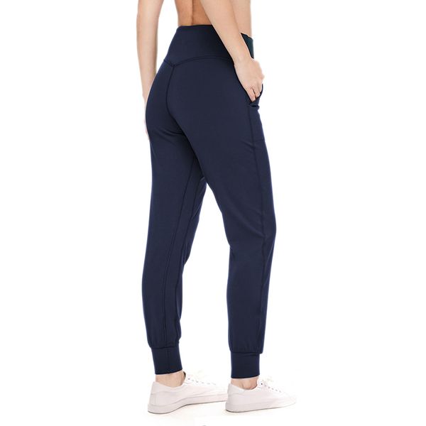 

l-26 women's high waist pants sports yoga pants fitness running leggings solid color casual long trousers, White;red