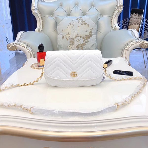 

designer luxury handbags purses women one shoulder ins chain leather bag classic small square bags with box