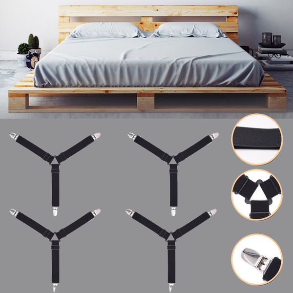 

1pcs adjustable bed sheet clips mattress fastener holder fixing slip-resistant belt blanket fastener straps home tool