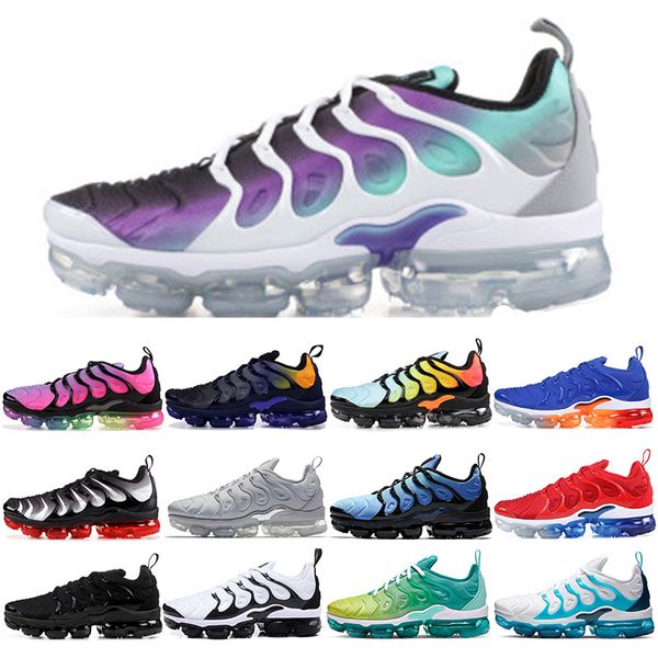 

sale new original tn plus shoes purple fashion mens tns sneakers breathable mesh chaussures sports trainers shoe, White;red