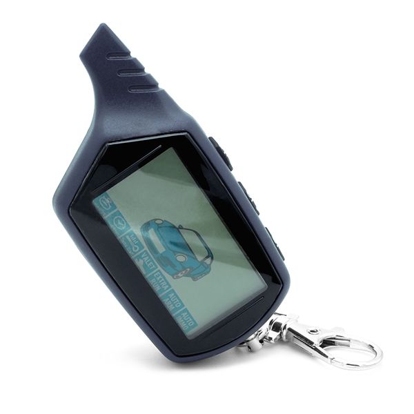 

10pcs russian version keychain b9 starline lcd remote controller for two way car alarm starline b9 twage keychain car alarm
