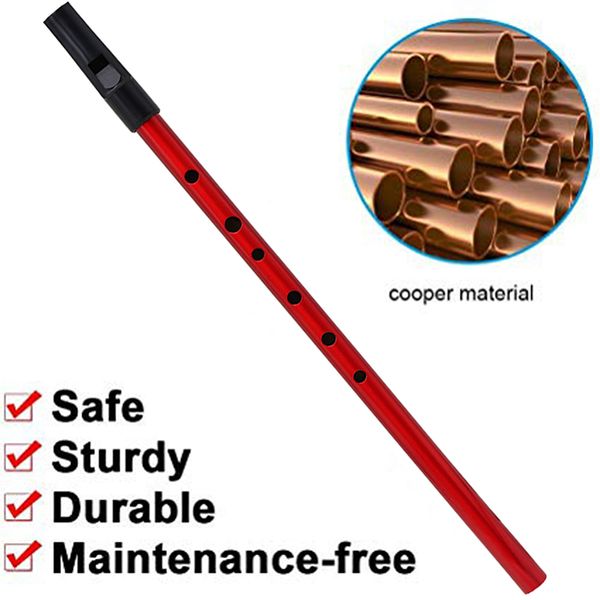 

традиционные олово penny whistle 6 отверстий ветер музыкальный инструмент brass key of d metal tin whistle professional dropshipping n19