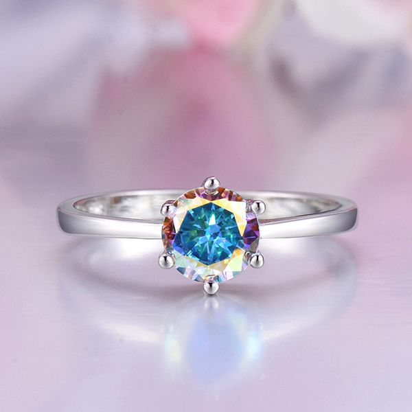 

chic colorful round zircon lovers rings european classic wedding engagement rings for women promise jewelry gifts anel feminino, Golden;silver