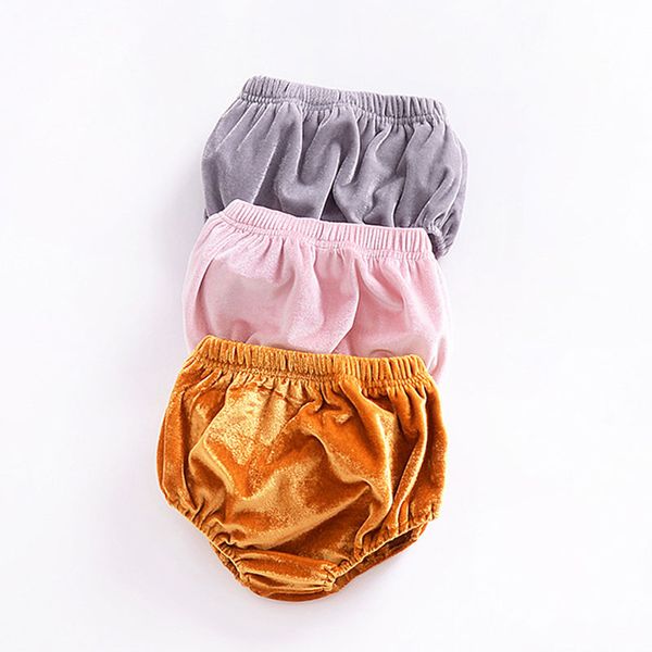 

toddler infant newborn baby boy girl velvet bloomer shorts pp bottoms pants infant kids soft summer children panties 0-3 t pink, Black