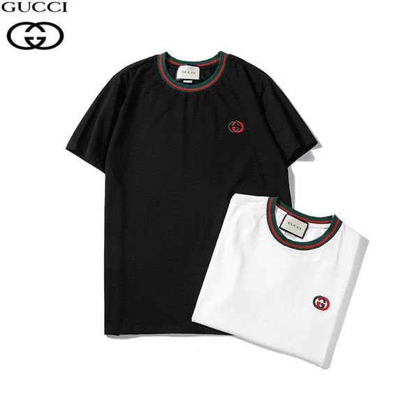 

20ss/gucci luxury fashion mens t-shirt salling new t-shirt casual breathable t-shirts cotton comfortable outdoor t-shirt -2xl, White;black