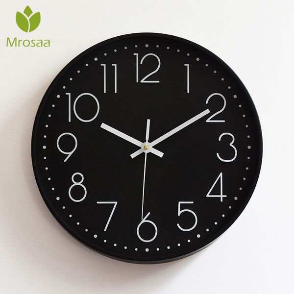 

новая мода винтаж круглые настенные часы современные plasitc часы кварцевые horloge wathces главная спальня гостиная стены кухни