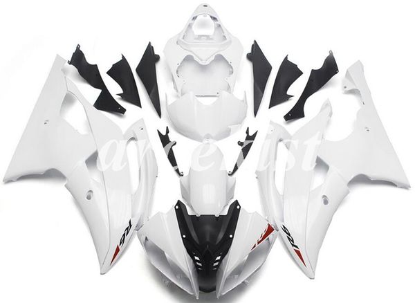 

new abs injection full fairings kits fit for yamaha yzf-r6 2008 2009 2010 2011 2012 2013 2014 2015 2016 r6 body set matte white
