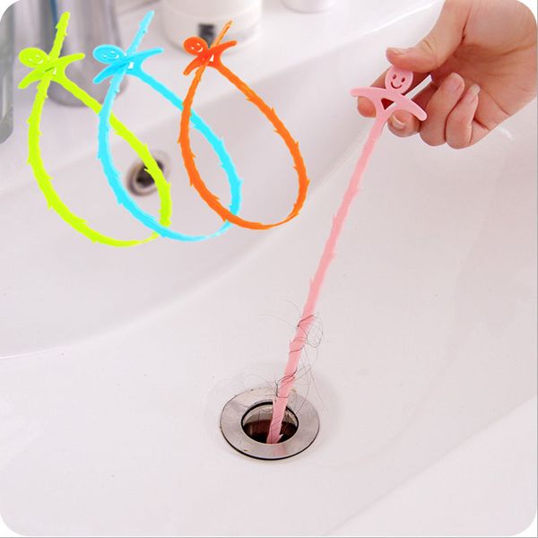 

2018 random color 1pc kitchen tools pipe drain cleaners hair removal sewer tub cleaning clogs tools