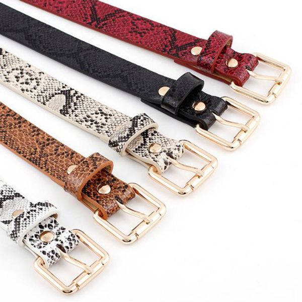 

designer belts for women fashion female pu leather snake waist belts vintage women belts mom gifts 105cm length, Black;brown