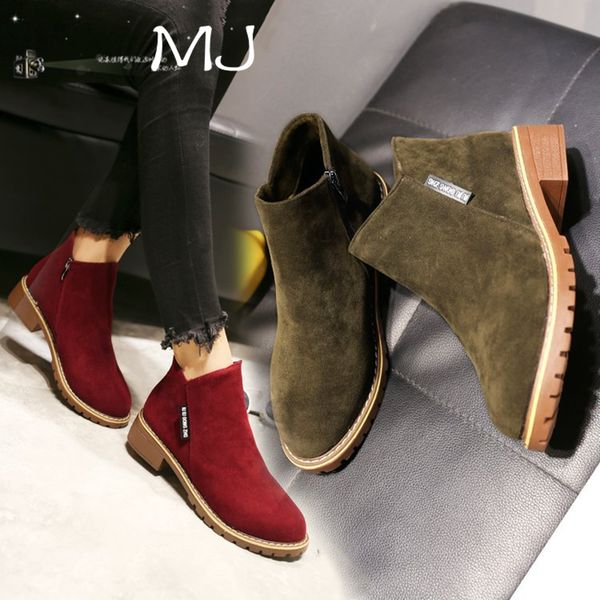 

dogntnr pre-sale ladies riding boots 2019 winter matte leather large size women's boots 2020 spring student casual women's, Black