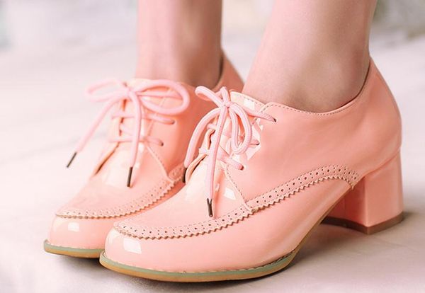 

2019 women's shoes in spring and autumn with new style high heel coarse heel round head @166, Black